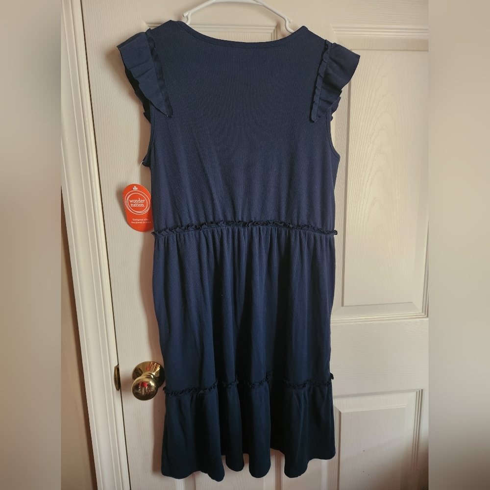 WONDER NATION NAVY DRESS SZ XL 14/16, NWT - Picture 5 of 5